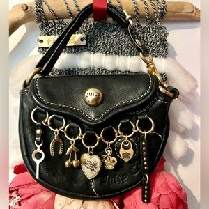 Vintage Juicy Couture black leather bag